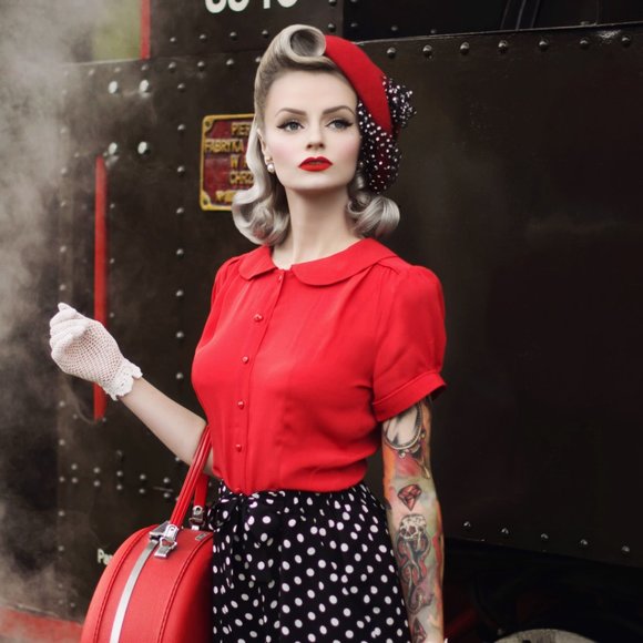 The Seamstress of Bloomsbury Jive Blouse - Picture 5 of 5